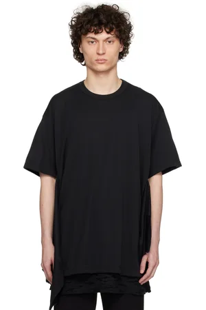 Comme des Garçons T-shirt noir en piqué de polyester