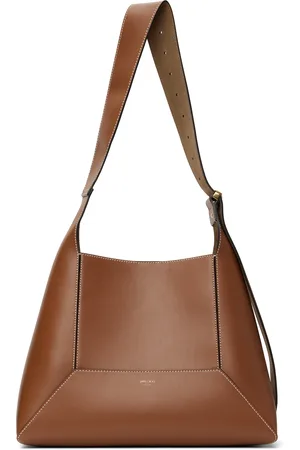 Jimmy Choo Moyen sac brun à ferrure losangique