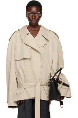Balenciaga Trench écourté beige