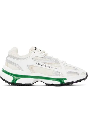 Lacoste Baskets L003 2K24 beige et blanc
