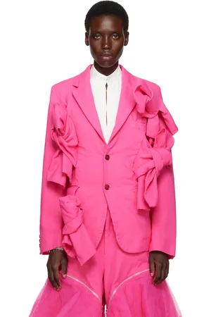 Comme des Garçons Veston rose en gabardine