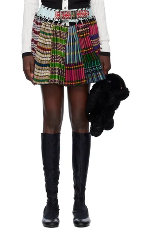 Chopova Lowena Minijupe Remnant multicolore à mousquetons