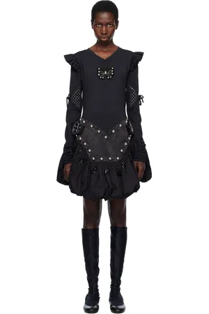 Chopova Lowena Robe courte Backtuck noire