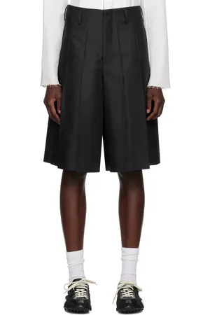 Comme des Garçons Short noir en gabardine