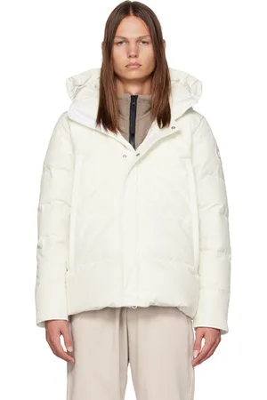 Canada Goose Blouson Wyndham blanc rembourré en duvet - HUMANATURE