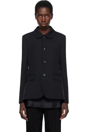Comme des Garçons Veston noir en gabardine de laine