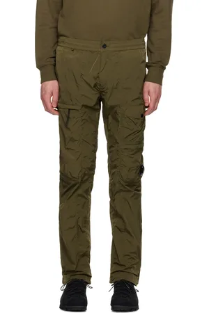 C.P. Company Pantalon cargo kaki en Chrome-R à lentille