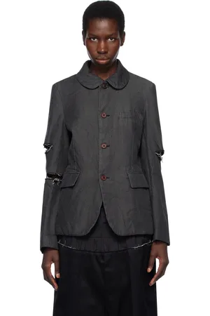 Comme des Garçons Veston noir en gabardine
