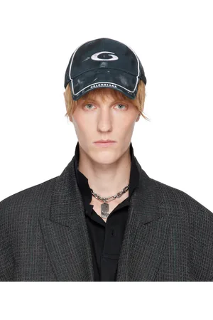 Balenciaga Casquette bleue à logo Loop sports