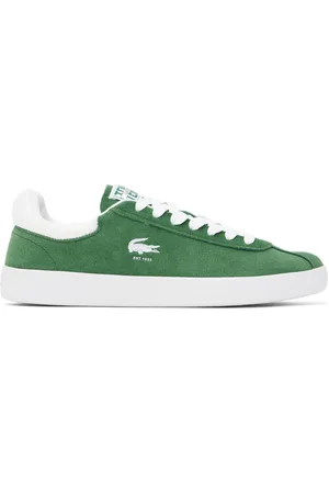 Lacoste Baskets Baseshot vertes en cuir