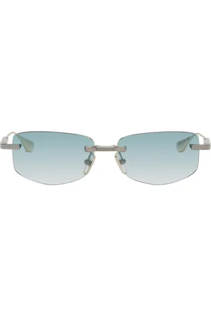 DITA EYEWEAR Lunettes de soleil TRYSIM.75 gris acier et doré
