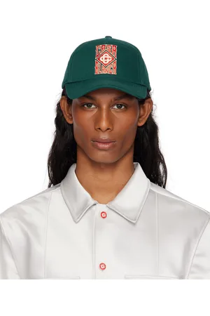 Casablanca Casquette verte à logo gothique