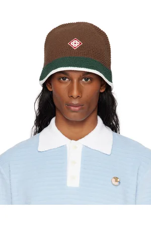 Casablanca Chapeau bob brun en crochet