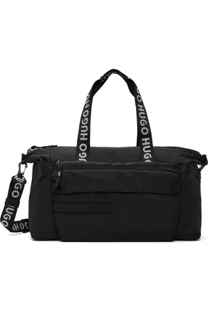 HUGO BOSS Sac de sport noir à écussons à logo