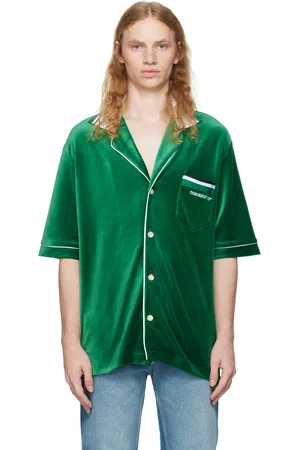 Casablanca Chemise verte en velventine