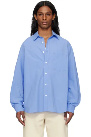 Solid Chemise bleue à appliqués à logo