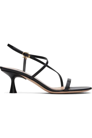 Gianvito Rossi Sandales à talon 55 noires à brides