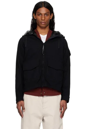 C.P. Company Blouson Explorer noir en jersey de nylon