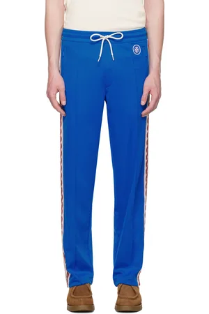 Drôle de Monsieur Pantalon de survêtement bleu à garnitures à image