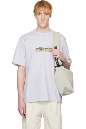 Gramicci T-shirt gris à logo Climb
