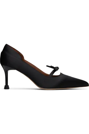 Shushu/Tong Chaussures à talon rétro noires à bout pointu