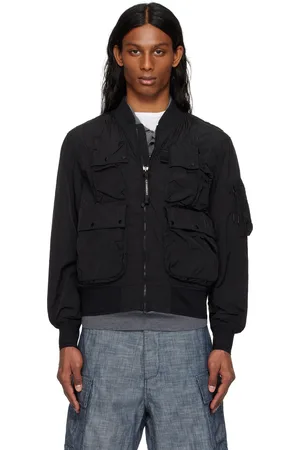 C.P. Company Blouson aviateur noir en Chrome-R à poches
