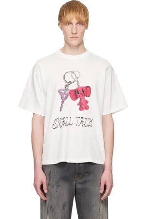 Small Talk T-shirt à manches courtes blanc à image de porteclé