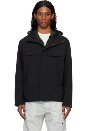 C.P. Company Blouson noir en Shell-R à verres et à poches
