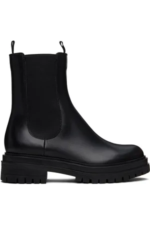 Gianvito Rossi Bottes chelsea Chester noires