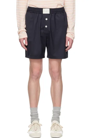 rice nine ten Short de style pyjama gris en sergé