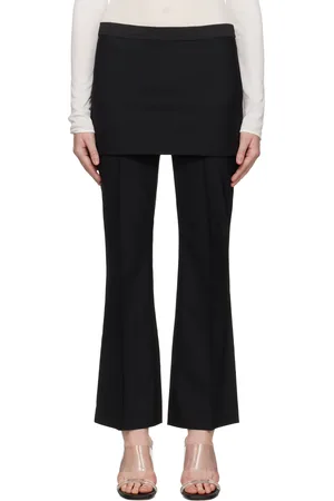 THE GARMENT Pantalon écourté Noah noir à empiècement de style jupe
