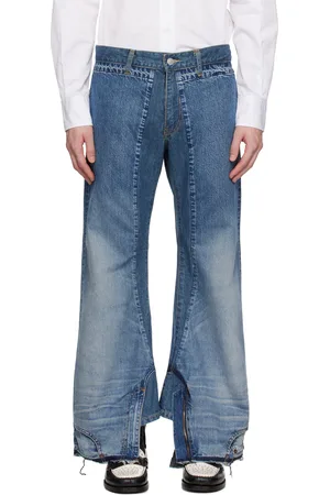 JUNYA WATANABE Jean traité après assemblage W Name bleu édition Levi