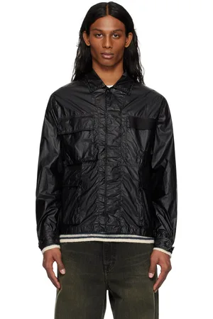 C.P. Company Blouson de style surchemise noir en CS II à logo