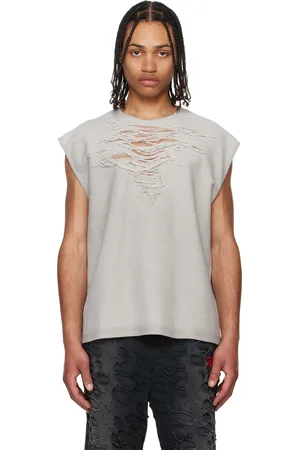 Diesel Débardeur sans manches Rub gris