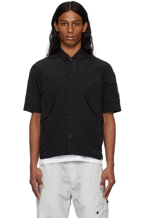C.P. Company Chemise à manches courtes noire en Chrome-R