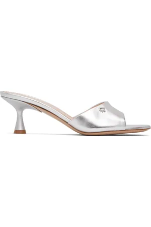 Gianvito Rossi Mules Ascent 55 argentées