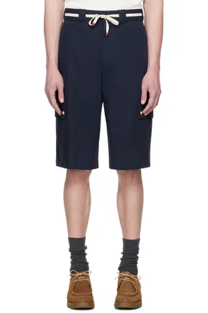 Drôle de Monsieur Short de travail bleu marine en chevron