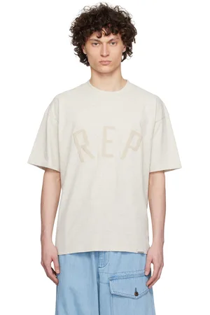 Represent T-shirt gris à appliqués à logo