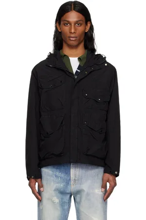 C.P. Company Blouson noir en nylon Flatt à verres