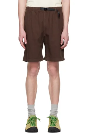 Gramicci Short brun à écusson à logo