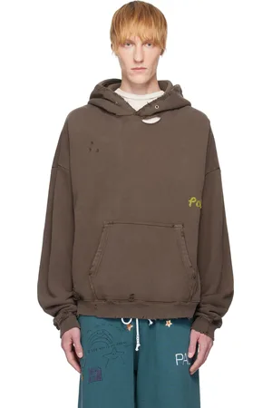 Paly Pull à capuche brun à logo