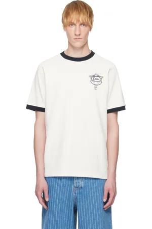 Drôle de Monsieur T-shirt blanc cassé en piqué à logo Drôle