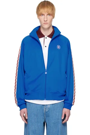 Drôle de Monsieur Blouson de survêtement bleu à garnitures à image