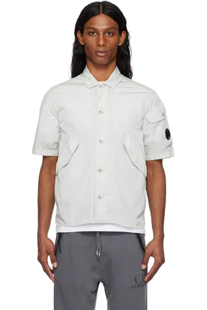 C.P. Company Chemise à manches courtes bleue en Chrome-R