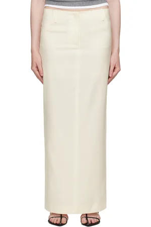 AYA MUSE Jupe longue Mysti blanche
