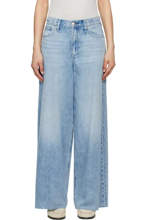 RAG&BONE Jean ample Sofie bleu en denim ultraléger