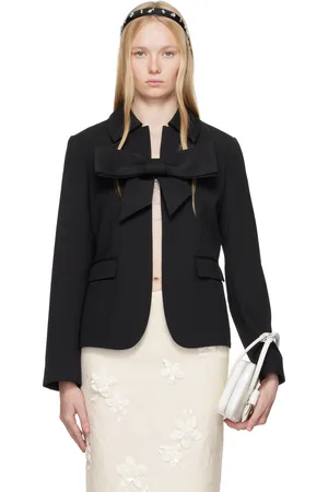 Shushu/Tong Veston noir à boucle exclusif à SSENSE