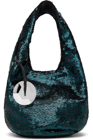 J.W.Anderson Mini sac bleu à paillettes