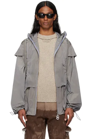 Charlie Constantinou Blouson technique 2.0 gris exclusif à SSENSE