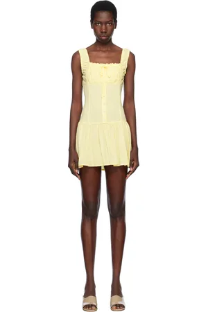Frankies Bikinis Robe courte Christa jaune